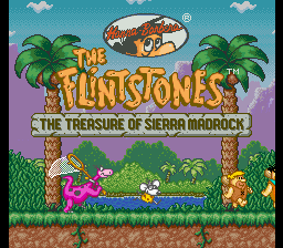 Flintstones, The - The Treasure of Sierra Madrock (Japan) Title Screen